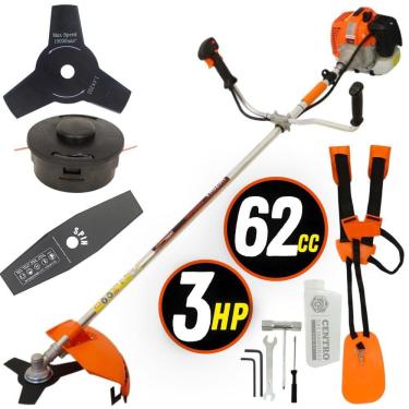 Imagem de Roçadeira Lateral Profissional Vr620h 2 Tempos 62cc 3hp 10500rpm Vulcan À Gasolina Para...