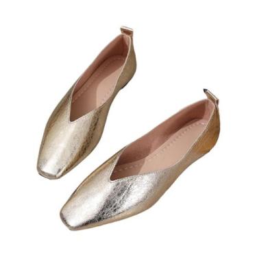 Imagem de Sapatos Masculinos Confortáveis De Bico Quadrado Estilo Francês plus S