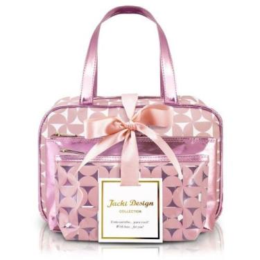 Imagem de Kit De Necessaire Com 3 Pçs Glitz Jacki Design Rosa