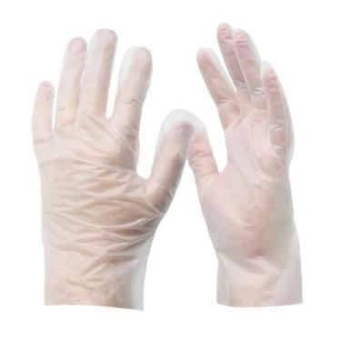 Imagem de Luva Transparente Bompack Resistente Vinilflex 100Un Sem Pó, Tamanho P