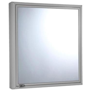 Imagem de Espelheira Sobrepor 9.5cm x 49cm x 51cm Prata/Silver - Cris Metal