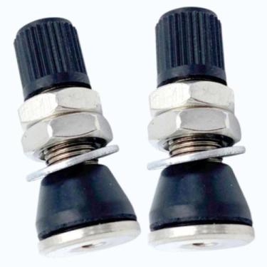 Imagem de Kit 2 Bicos Roda Liga Leve Moto Pneu Sem Câmara. - Embus