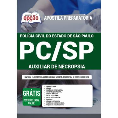 Imagem de Apostila pc-sp 2021 - Auxiliar de Necropsia