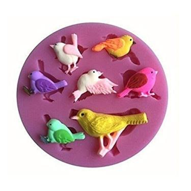 Imagem de Molde De Silicone Pássaros Rb047
