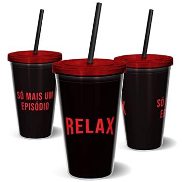 Imagem de Copo Canudo 600ml - Relax Preto