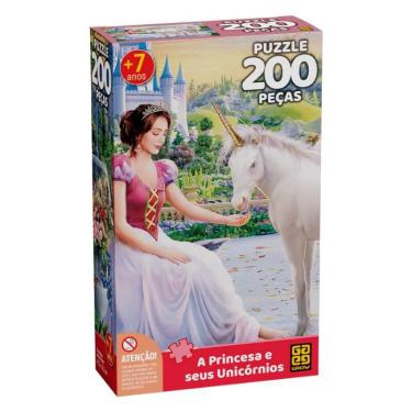 Quebra Cabeça Infantil Rainbow Unicórnio Puzzle Jogo Educativo 150