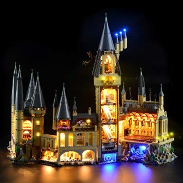 Imagem de Lightailing Conjunto de luzes para (Castelo de Hogwart) modelo de blocos de construção – Kit de luz LED compatível com Lego 71043 (não inclui o modelo)