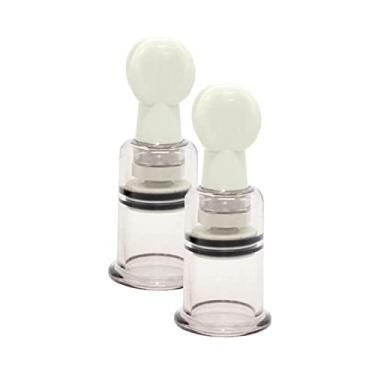 Imagem de Estimulador de Mamilos E Clitóris com Sucção e Pressão Para Massagem Unissex em Acrílico - 2 Unidades 10cm x 3,1cm