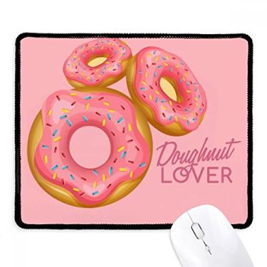 Imagem de Mousepad com borda costurada para jogos de rosquinha de sobremesa Western Sweet Food