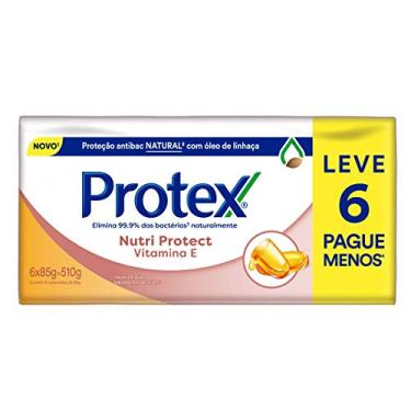 Imagem de Sabonete em Barra Protex Nutri Protect Vitamina E 85g Promo 6un id, Protex, pacote de 6