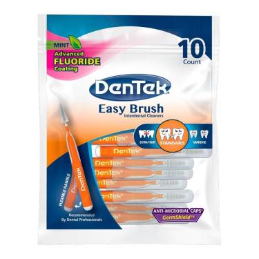 Imagem de Escova Interdental Dentek Dentes Padrão com 10 unidades