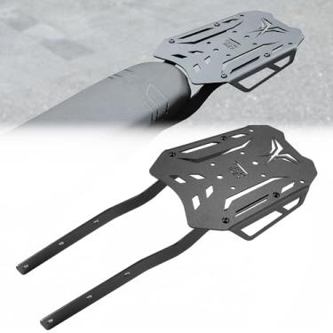 Imagem de KEMIMOTO Mortorcycle Rack traseiro de alumínio atualizado compatível com Surron X bagageiro Light Bee x260 e x160 Segway Electric Dirt Bike Carrier Rack de armazenamento traseiro