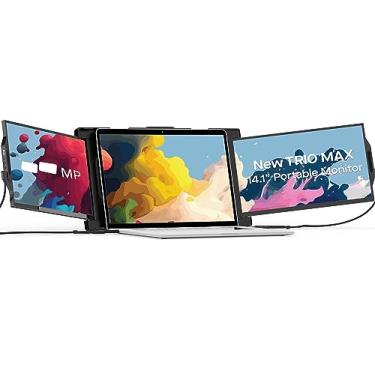 Imagem de Extensor de tela para laptop Mobile Pixels Trio Max 14,1 polegadas FHD 1080p, portas USB tipo C/HDMI, monitor portátil para laptops de 15' a 17,3 polegadas, compatível com macOS/Windows/Apple