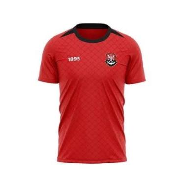 Imagem de Camiseta Braziline Flamengo Epoch Infantil - Vermelha-Unissex