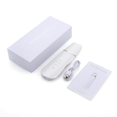 Imagem de Elitzia ETSC659 Dispositivo de beleza com esfoliante de pele facial removedor de cravos limpador de poros extrator de comedões para limpeza facial profunda (branco)