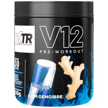 Imagem de Pré-Treino V12 Gengibre + Pimenta + Cafeina + Beta-alanina Sabor Energetico 150g - Xtr For Life