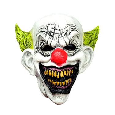Imagem de LEKA NEIL Máscara de látex Scary Evil Killer Coringa palhaço Halloween Horror Cosplay acessório para adultos cabeça inteira