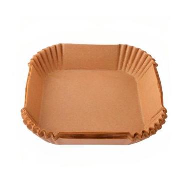 Imagem de Forma de Papel Quadrada para Fritadeira Elétrica - 50 unidades - Clink