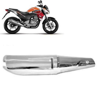 Imagem de Protetor Escapamento Cb 300 2009 2010 2011 Original Cromado - MA Motos