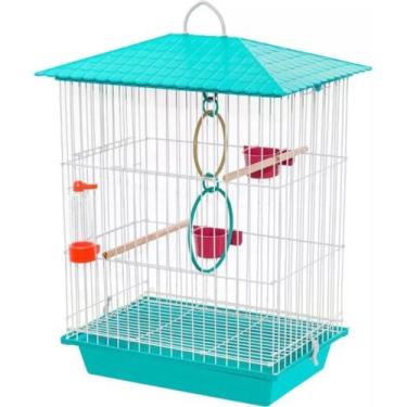 Imagem de Gaiola Calopsita Acessórios Luxo Agaporne Aves Epóxi Viveiro - Shop Ma