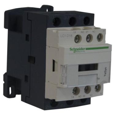Imagem de Contator Tripolar LC1D18B7 18A 24VCA 1NA+1NF Schneider