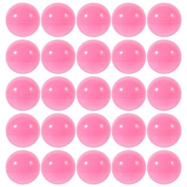 Imagem de Luxshiny 50pcs Bingo Balls Lottery Balls Plastic Hollow Bingo Balls Raffle Balls Pink Lotto Ball Round Vending Machine Capsules Activities Game Balls Props 4cm