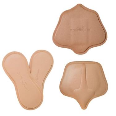 Imagem de Kit Placa Tala Cirurgica Anatomicas Premium NU Modelleskin, Preto, Tam