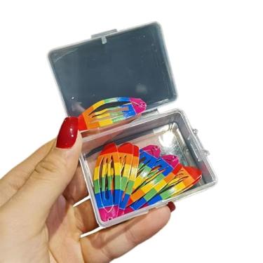 Imagem de 10 peças de grampos de cabelo multicoloridos Y2k para meninas gostosas, várias formas, pode escolher presilhas de cabelo com design de cor arco-íris para adolescentes, meninas, grampos de cabelo e
