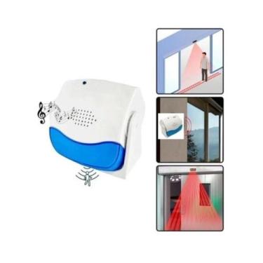 Imagem de Campainha Anunciador Sem Fio Sensor Presença  36 Toques SS Eficiência 