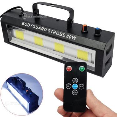 Imagem de Canhão Strobo Rítmico 80w Controle Remoto Bares, Baladas, Aniversario,