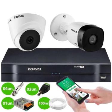 Imagem de Kit 2 Câmeras de Segurança Vhc 1120b HD 720p 1MP 2.8 mm + DVR MHDX FUL