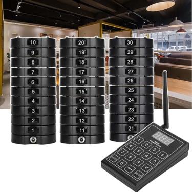 Imagem de Restaurante Pager,istema de paginação sem fio para restaurante,1 Transmissor + 10/20/30 Bips De Pagers,3 Modos De Prompt Para Restaurante Bar Hotel Café PraçA De AlimentaçãO