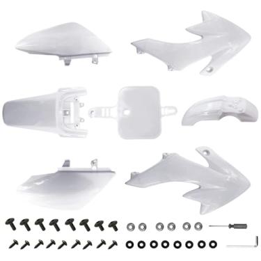 Imagem de PRO BAT 7 Pcs Crf50 Kit De Para-Lama De Plástico Xr50 Kit De Para-Lama De Carenagem Kit Completo De Trabalho De Carroceria De Carenagem De Para-Lama De Motocicleta Adequado Para Crf 50 Xr 50 Sdg Ssr
