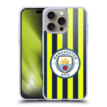 Imagem de Head Case Designs Kit de crachá oficialmente licenciado pelo Manchester City Man City FC Away 2024/25 Capa de gel macio compatível com Apple iPhone 16 Pro Max