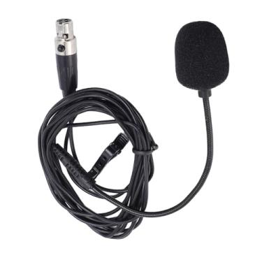 Imagem de Microfone de Lapela, Clipe Omnidirecional No Microfone de Lapela Com Clipes e Pára-brisas para Gravação de Vídeo, Entrevistas de Podcasting