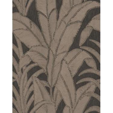 Imagem de Papel de Parede Adesivo Folhagem Marrom Decoração Moderna Quarto - Sal