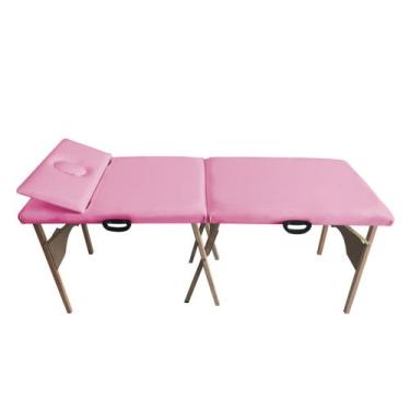 Imagem de Maca Madeira Portátil com Cabeceira 200kg 65cm Largura 10 Cores - BEST