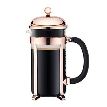 Imagem de Bodum Chambord French Press Coffee Maker, Vidro, 34 Onças, 1 Litro, Cobre