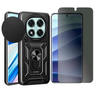 Imagem de Capa Anel Magnetico Para Xiaomi Poco X7 + Pelicula Privacy - GR Global