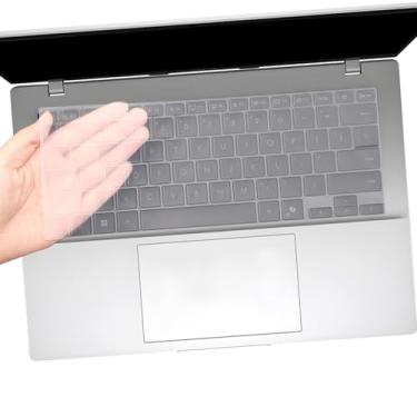Imagem de i-Tensodo Capa de teclado para ASUS VivoBook 14 M1407 X1407 2025, Vivobook Flip 14 TP3407 TP3407s Silicone US Capa de teclado para laptop - transparente