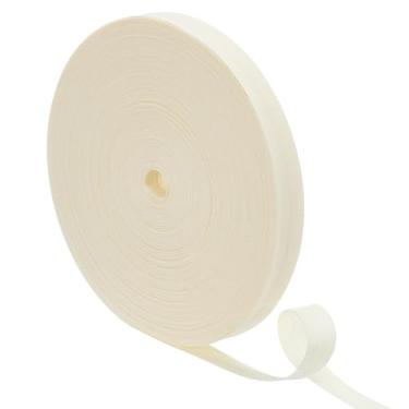 Imagem de BENECREAT Fita de viés de algodão de 27,3 m, acabamento de fita acolchoada de seda de milho de 1,2 cm, fita de bainha para avental, casaco, artesanato, suprimentos de costura, acessórios de vestuário