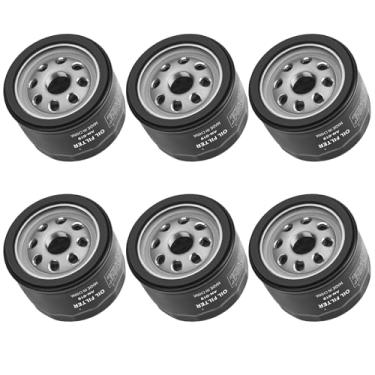 Imagem de Aouton Filtro de óleo 49065-0721 49065-7007 compatível com Kawasaki FR600V FR651V FR691V FR730V FS651V FX600V FX730V FS691V FX691V, filtro de óleo de motor de 4 ciclos 49065-2077, pacote com 6