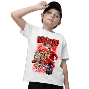 Imagem de Camiseta Infantil Menino Cristiano Ronaldo Futebol Lançamento - Delite