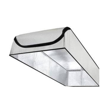 Imagem de Fenteer Capa de isolamento para porta de sótão 25 pol x 54 pol x 11 com zíper de fácil acesso, isolador de escadas, capa de isolamento para interiores de casa