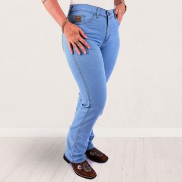 Imagem de Calça Country Western Feminina 4 Variações Jeans Flexível com Elastano