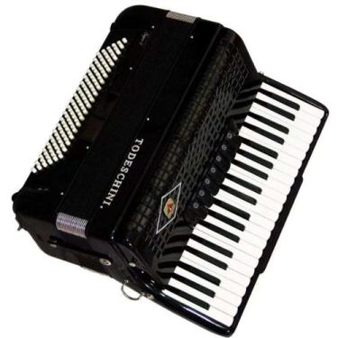 Imagem de Acordeon Todeschini YW827 Preto 41 Teclas E 120 Baixos Com Bag