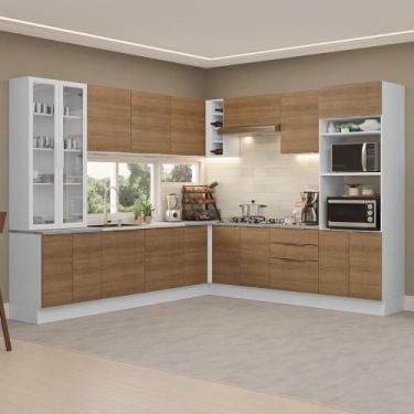 Imagem de Armário Cozinha Completa Branco/rustic Stella Madesa 01