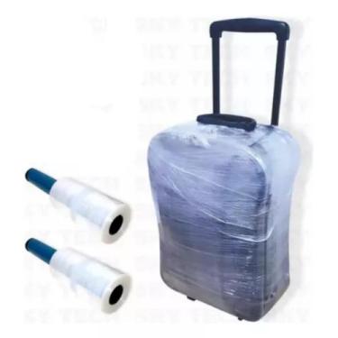 Imagem de Kit 2 rolos de filme plastico para mala de viagem embalar - ONYX