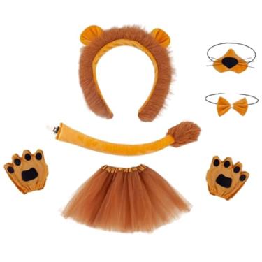 Imagem de KiBcsLic Conjunto de acessórios para fantasia de para meninas, para aniversários e festas, luvas macias, Vestido de Fantasia