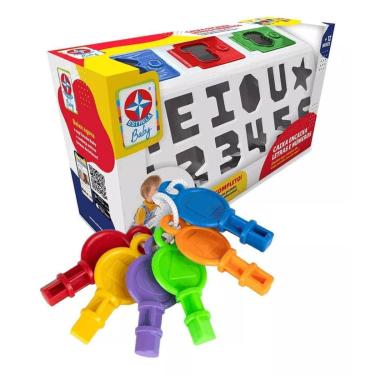 Imagem de Caixa Encaixa - Letras e Numeros ESTRELA